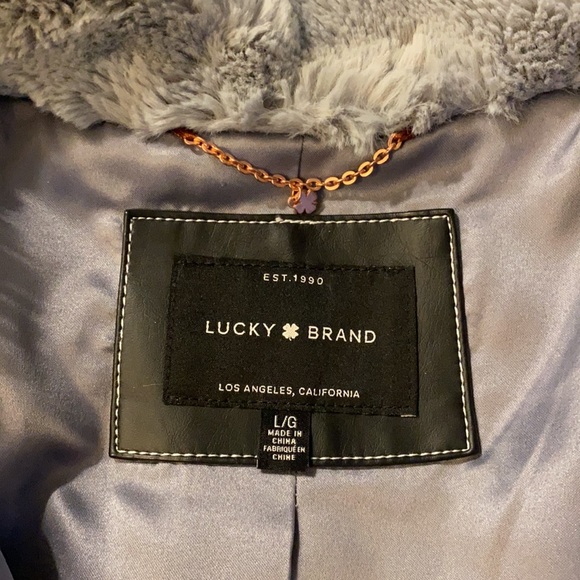 Lucky Brand faux fur jacket NWOT - Picture 5 of 5